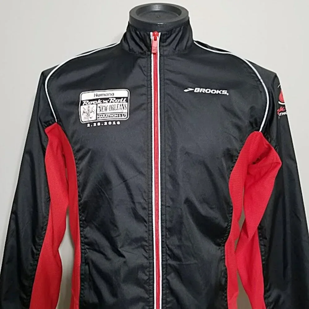 Brooks Running Jacket New Orleans Rock N Roll Marathon Finisher 2016 Unisex Sz S